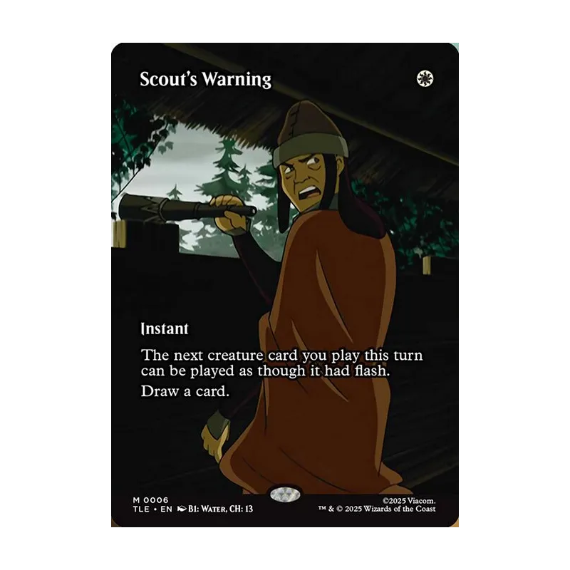 Scout's Warning (Borderless) - Avatar: The Last Airbender Eternal (Near Mint)