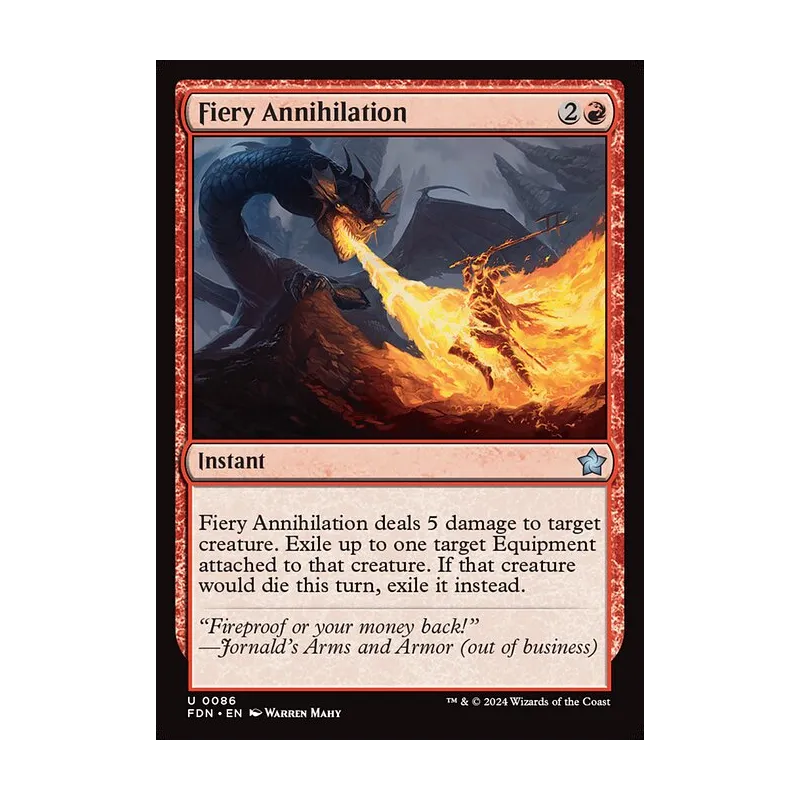 Fiery Annihilation - Foundations (Near Mint)