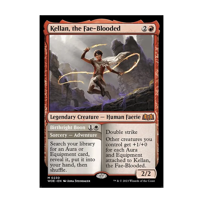 Kellan, the Fae-Blooded // Birthright Boon - Wilds of Eldraine (Near Mint)