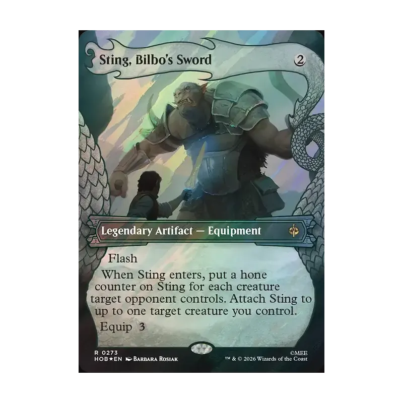 Sting, Bilbo's Sword (Showcase) (Surge Foil) - The Hobbit (Foil Near Mint)