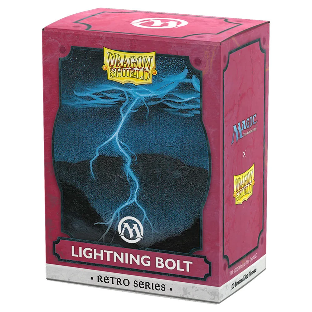 Dragon Shield Sleeves: Standard Brushed Art MTG Retro Series - Lightning Bolt (100) (Preorder)