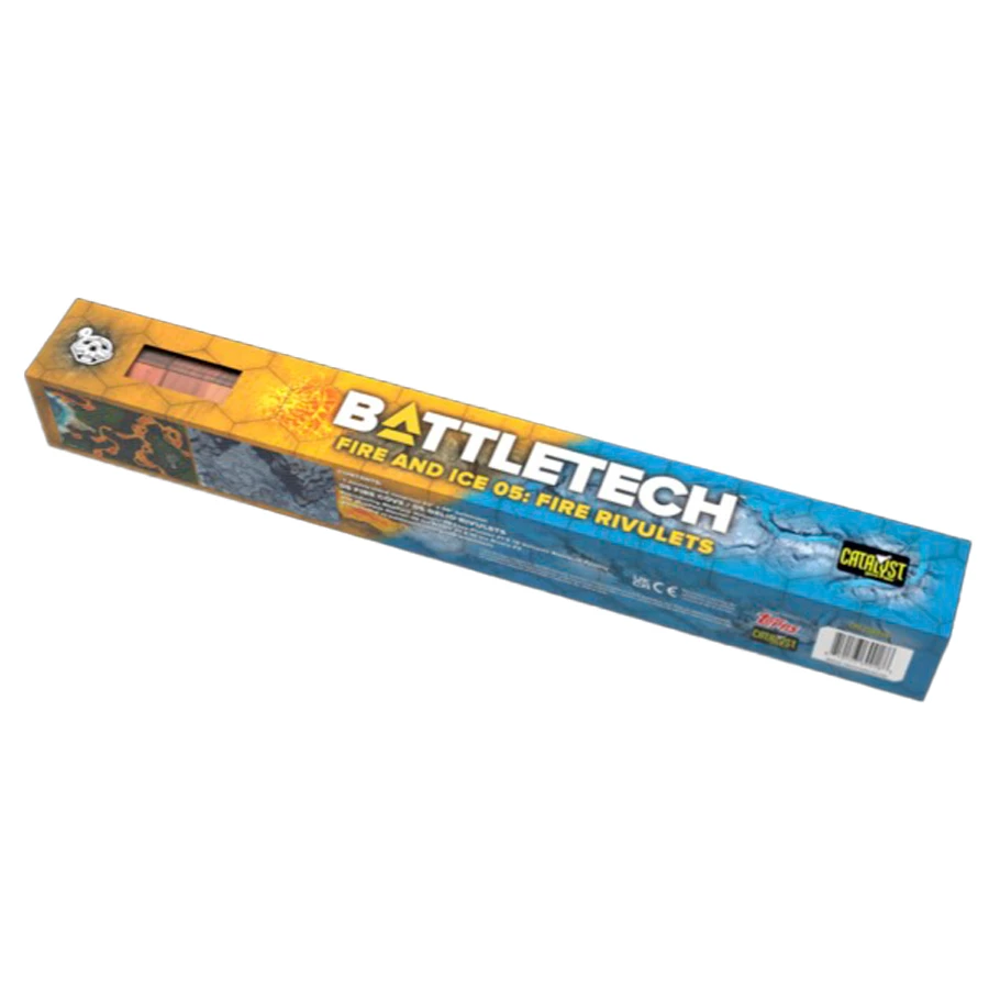 BattleTech BattleMat: Fire & Ice 05 - Fire Rivulets (22 x 36in) (Preorder)