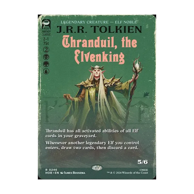 Thranduil, the Elvenking (Borderless) - The Hobbit (Near Mint)