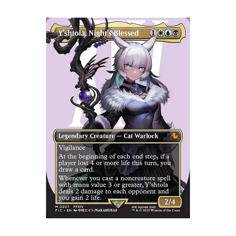Y'shtola, Night's Blessed (Borderless) - Final Fantasy Commander (Near Mint)