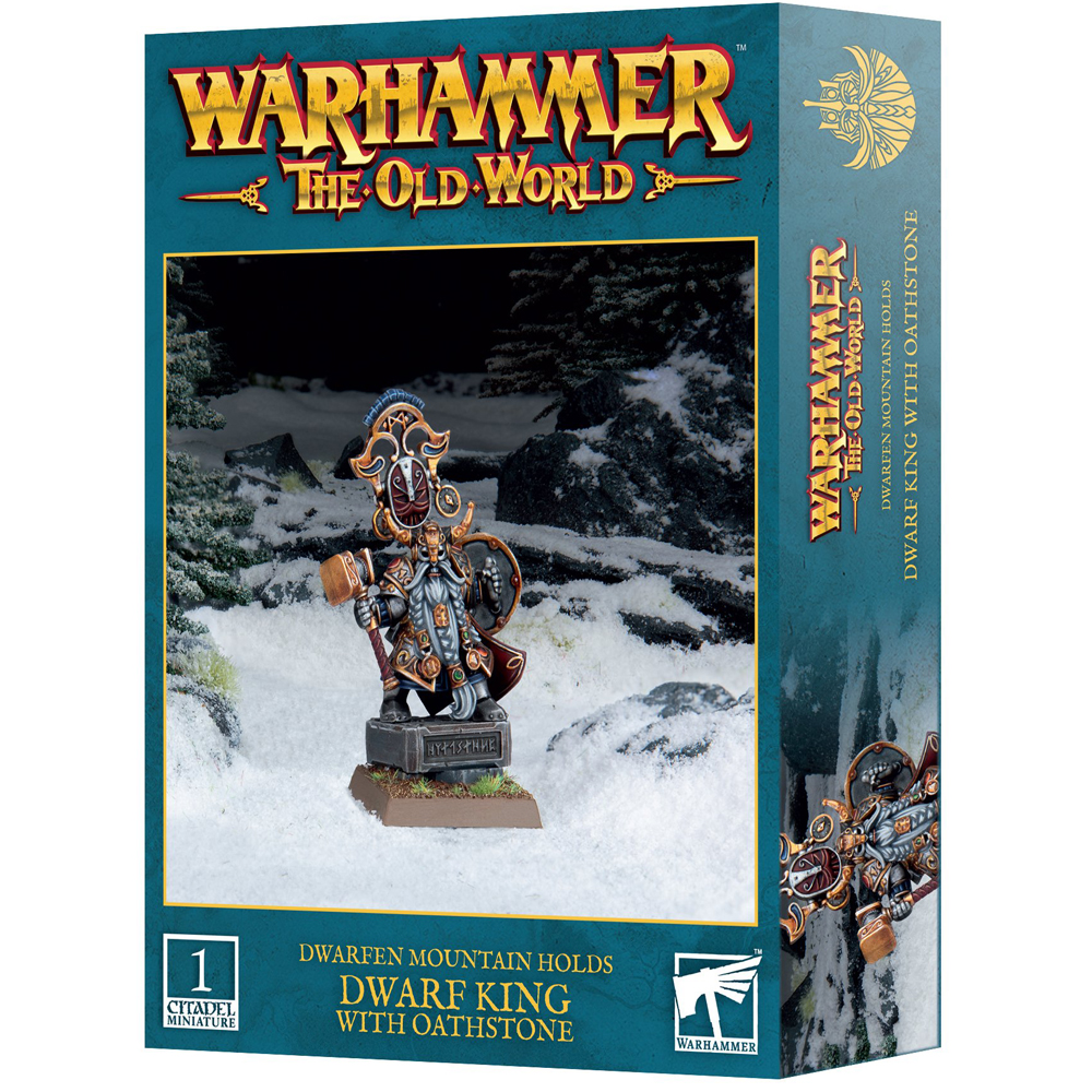 Warhammer The Old World: Dwarfen Mountain Holds - Dwarf King with Oathstone