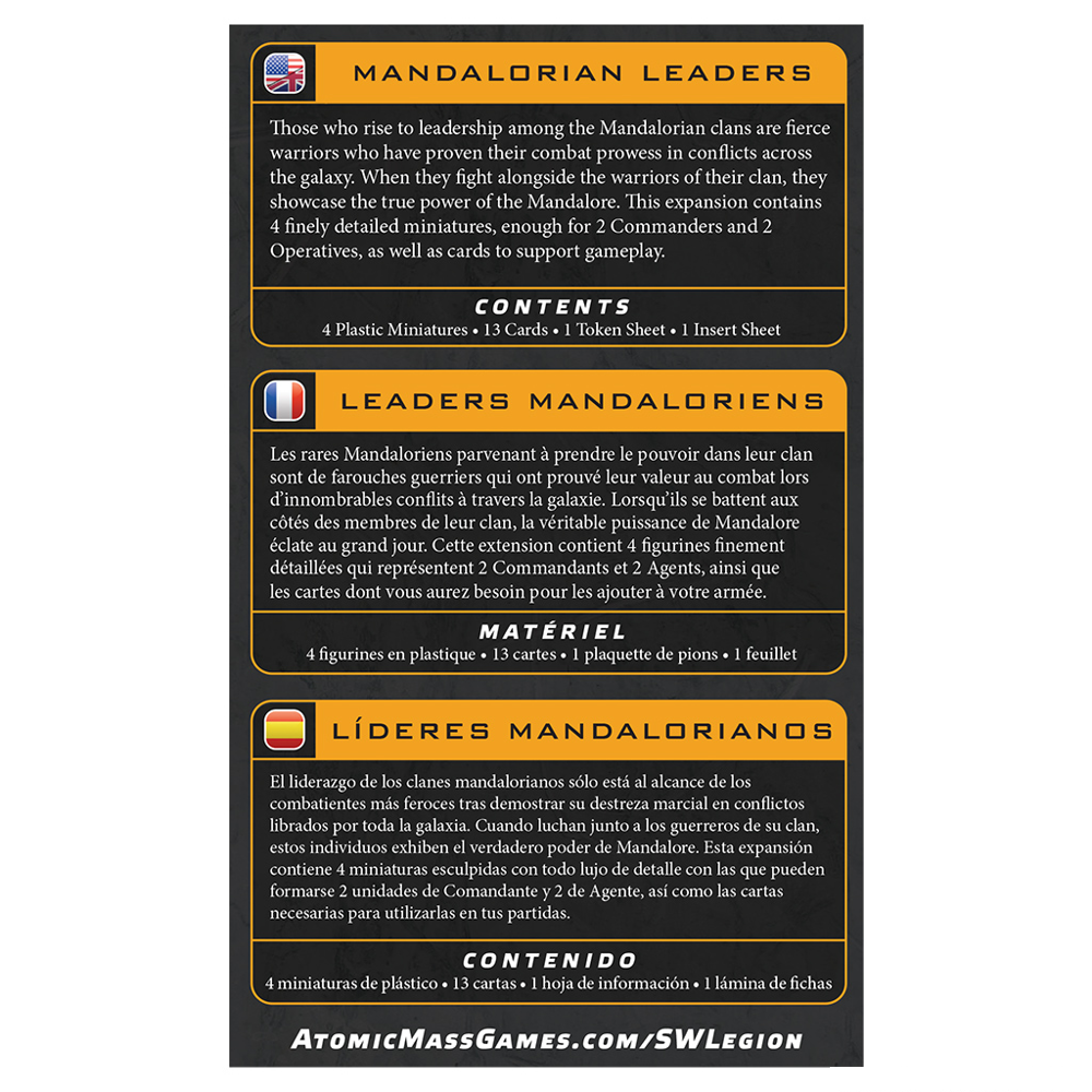 Star Wars: Legion - Mandalorian Leaders (Preorder)