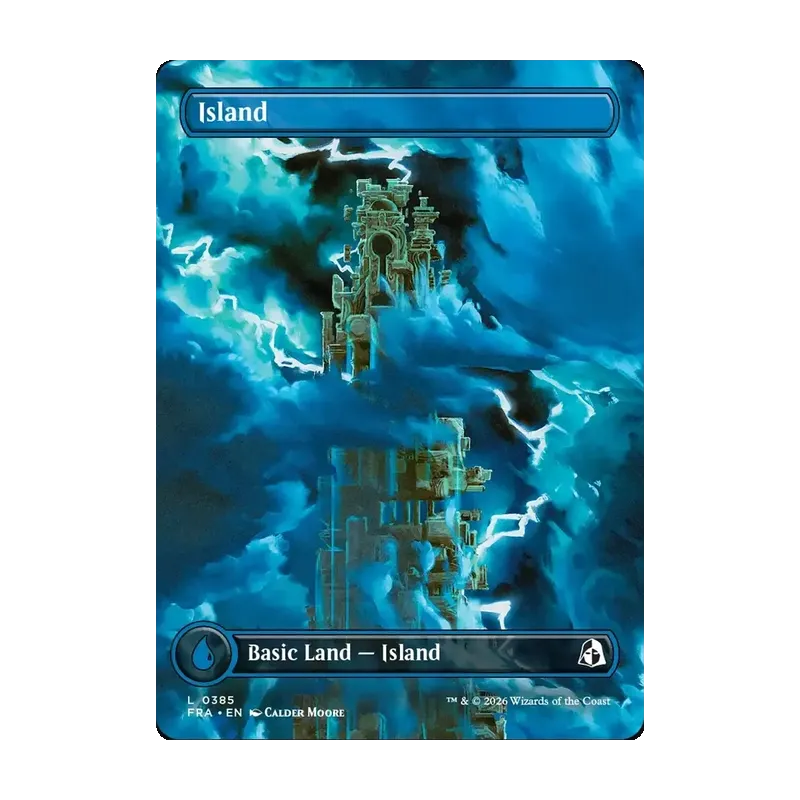 Island (Borderless) (0385) - Reality Fracture (Near Mint)