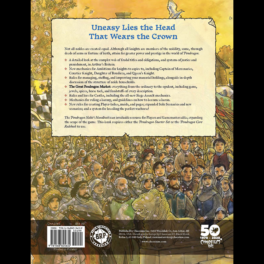 Pendragon RPG: Noble's Handbook (New Arrival)