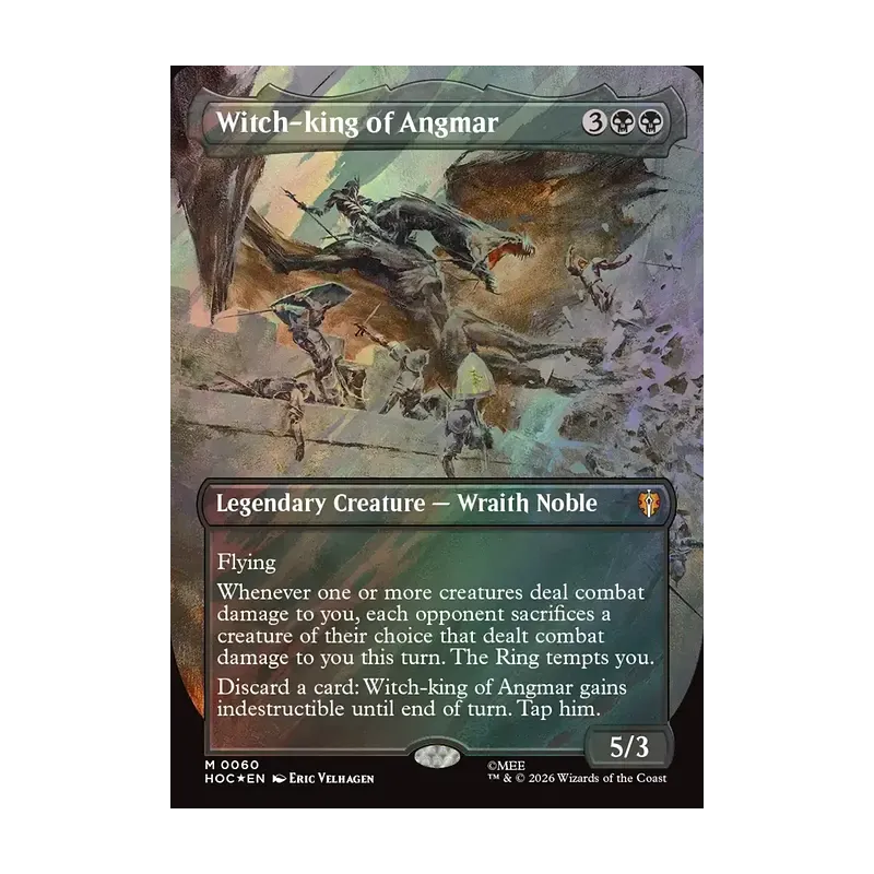 Witch-king of Angmar (Borderless) (Surge Foil) - The Hobbit Eternal (Foil Near Mint)