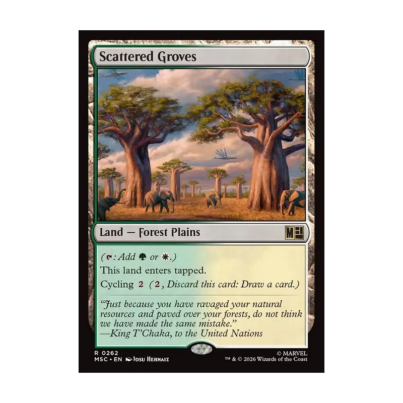 Scattered Groves (Surge Foil) - Marvel Super Heroes Commander (Foil Near Mint)