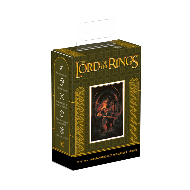 LOTR Art Sleeves: Places of Middle-Earth: The Balrog of Moria (100) (Preorder)