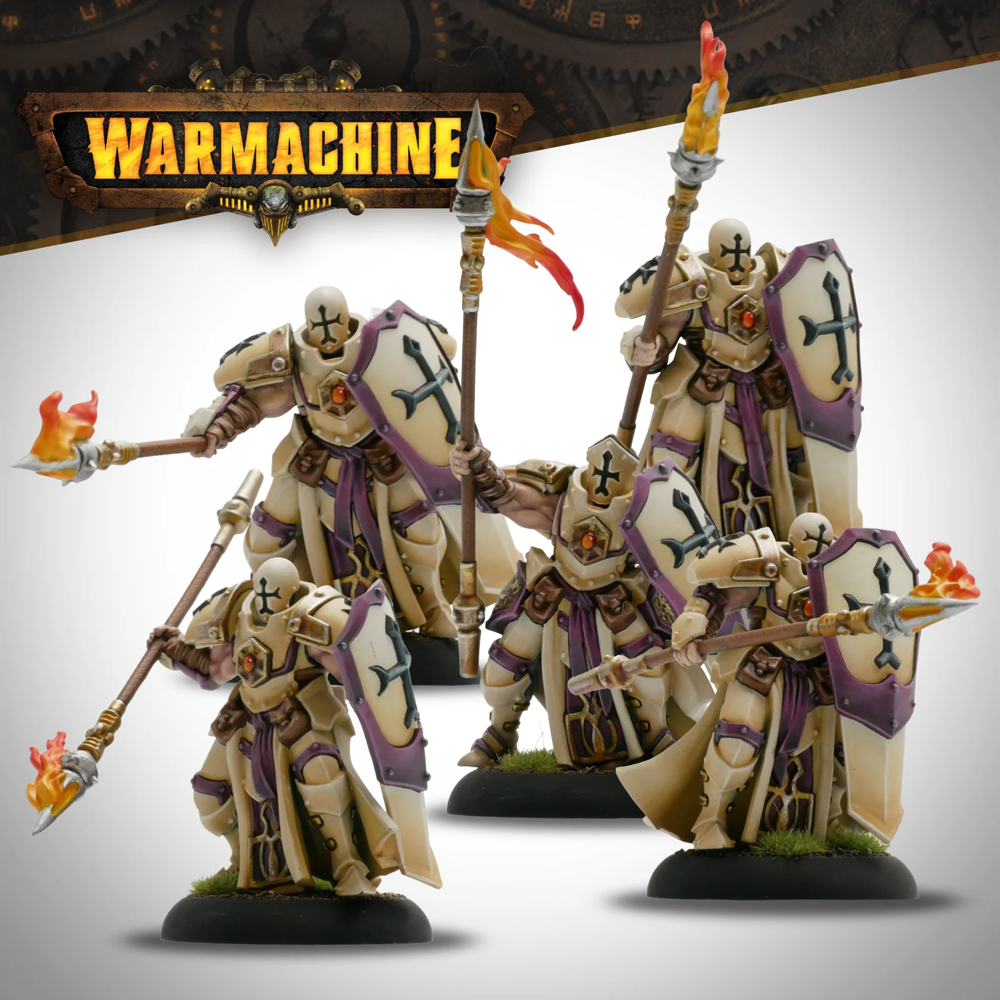 Warmachine: Menoth Covenant of the Flame - Defenders of the Flame Command Set (Preorder)
