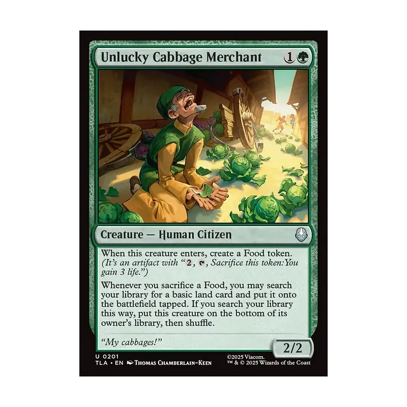 Unlucky Cabbage Merchant - Avatar: The Last Airbender (Foil Near Mint)
