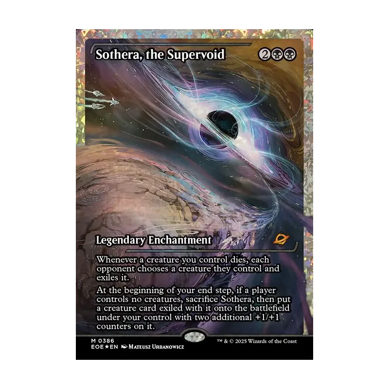 Sothera, the Supervoid (Showcase) (Fracture Foil) - Edge of Eternities (Foil Near Mint)