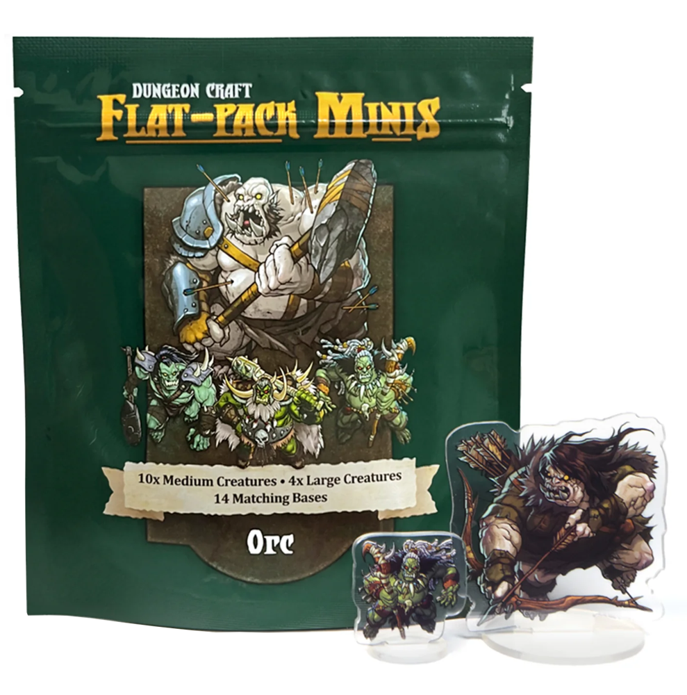 Dungeon Craft Flat Pack Miniatures: Orc (New Arrival)