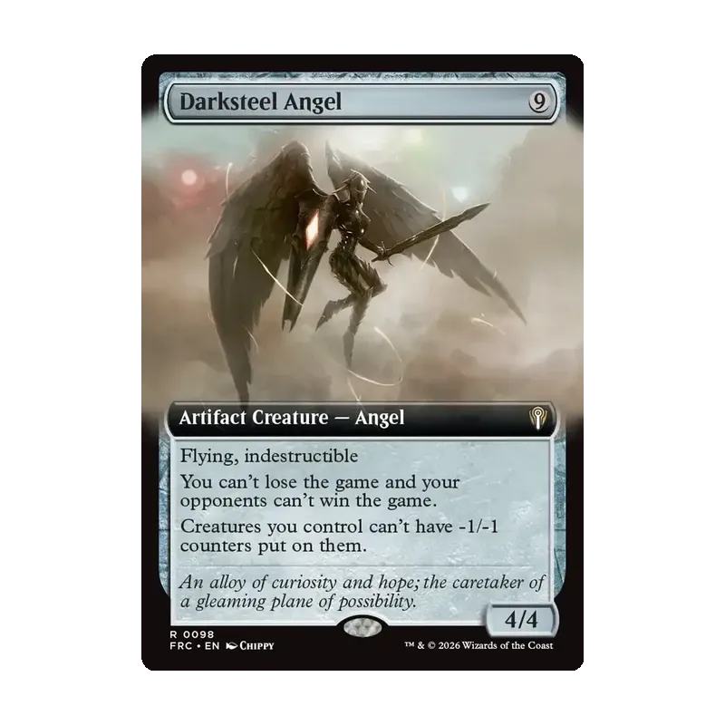 Darksteel Angel (Extended Art) - Reality Fracture Commander (Near Mint)