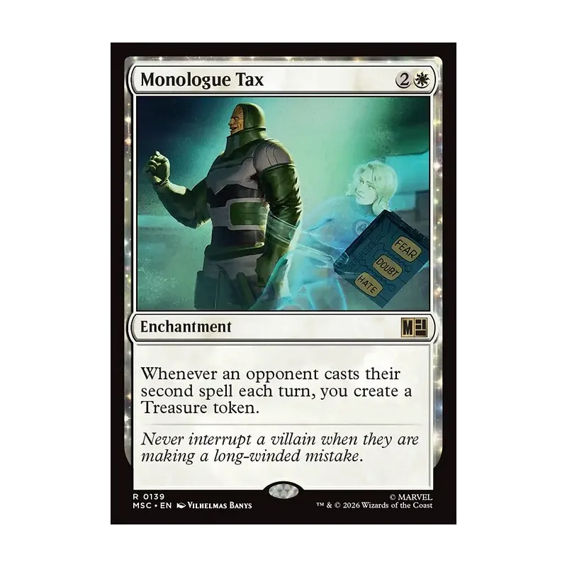 Monologue Tax (Surge Foil) - Marvel Super Heroes Commander (Foil Near Mint)