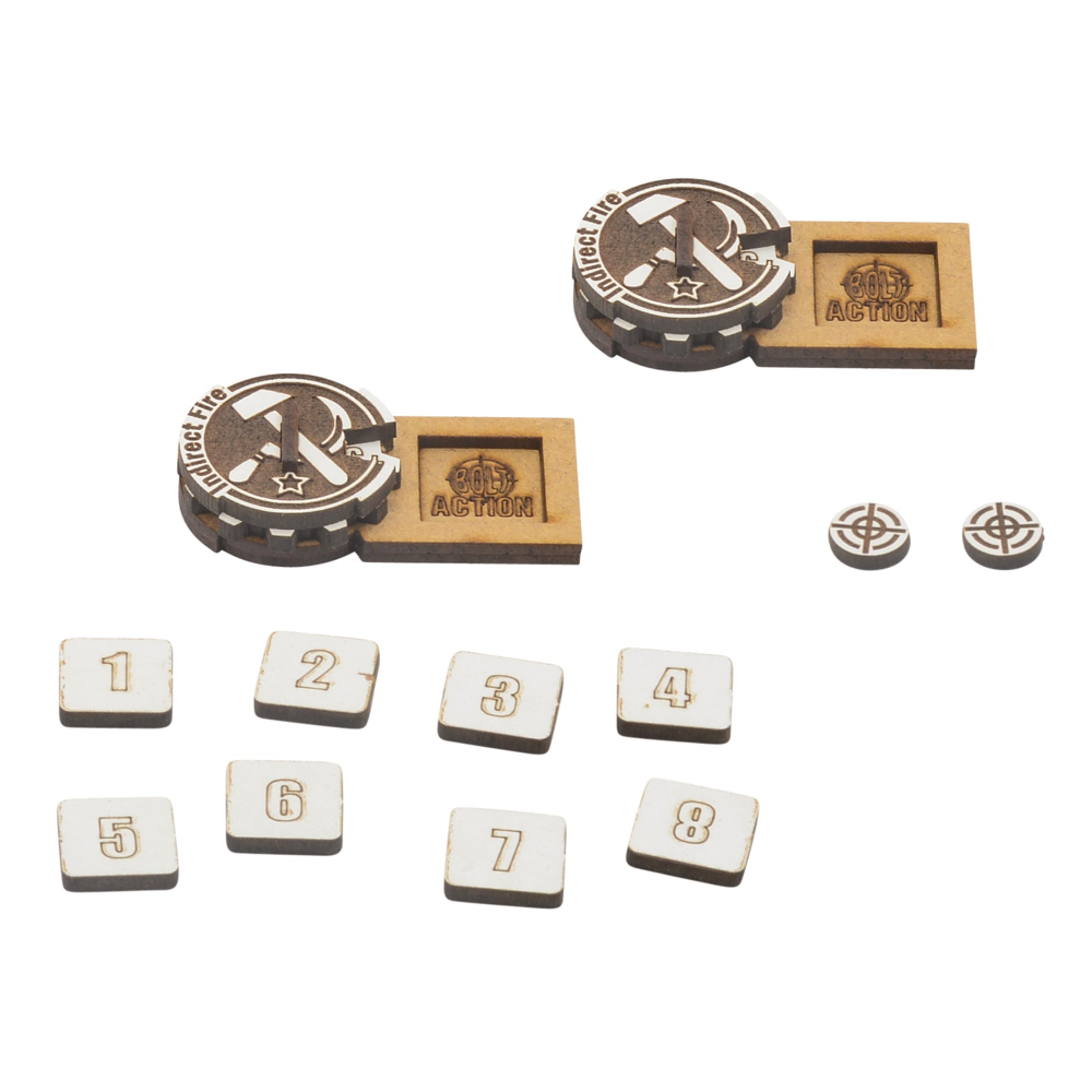 Bolt Action: MDF Artillery Zeroing-In Markers - Soviet Union (Preorder)