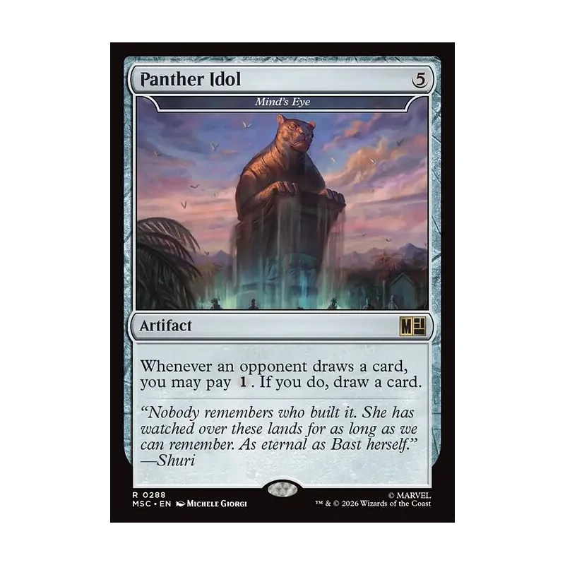 Panther Idol / Mind's Eye (Surge Foil) - Marvel Super Heroes Commander (Foil Near Mint)