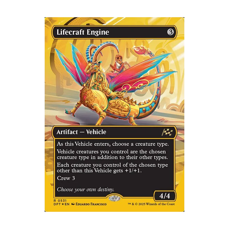 Lifecraft Engine (Borderless) (First-Place Foil) - Aetherdrift (Foil Near Mint)