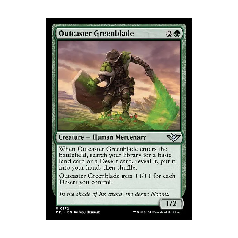 Outcaster Greenblade - Outlaws of Thunder Junction (Near Mint)
