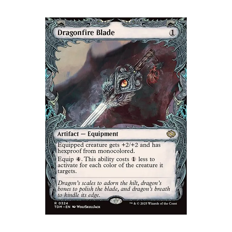 Dragonfire Blade (Showcase) - Tarkir: Dragonstorm (Near Mint)