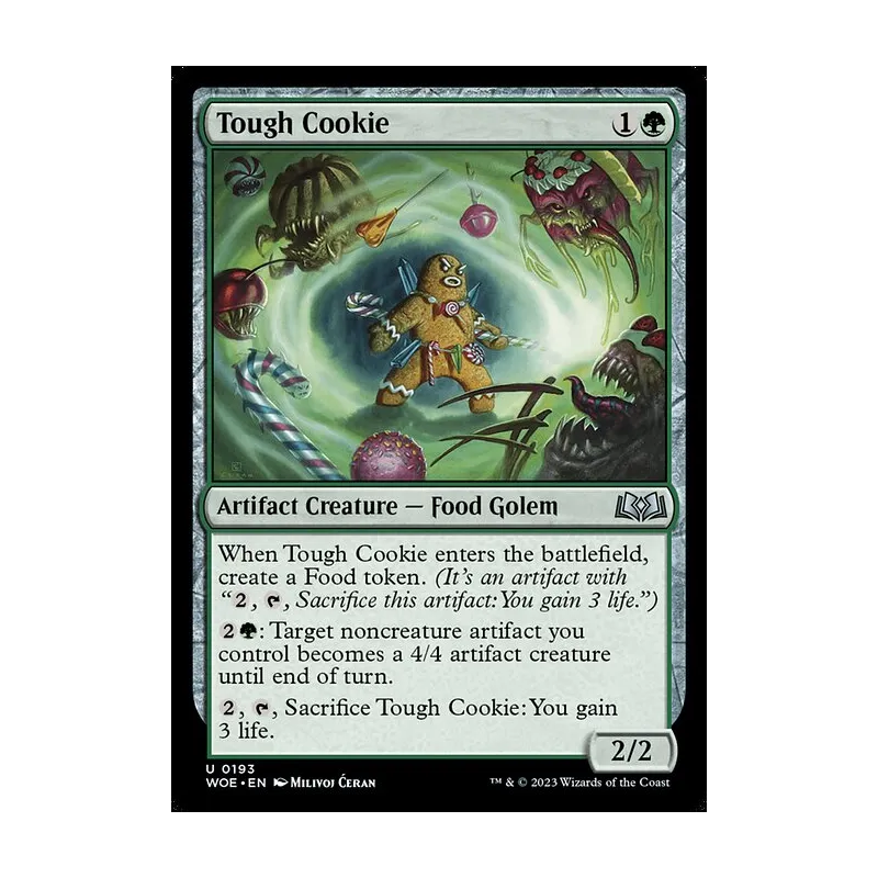 mtg cookie card Magic The Gathering - Wilds of Eldraine - Tough Tough Cookie | Wilds of