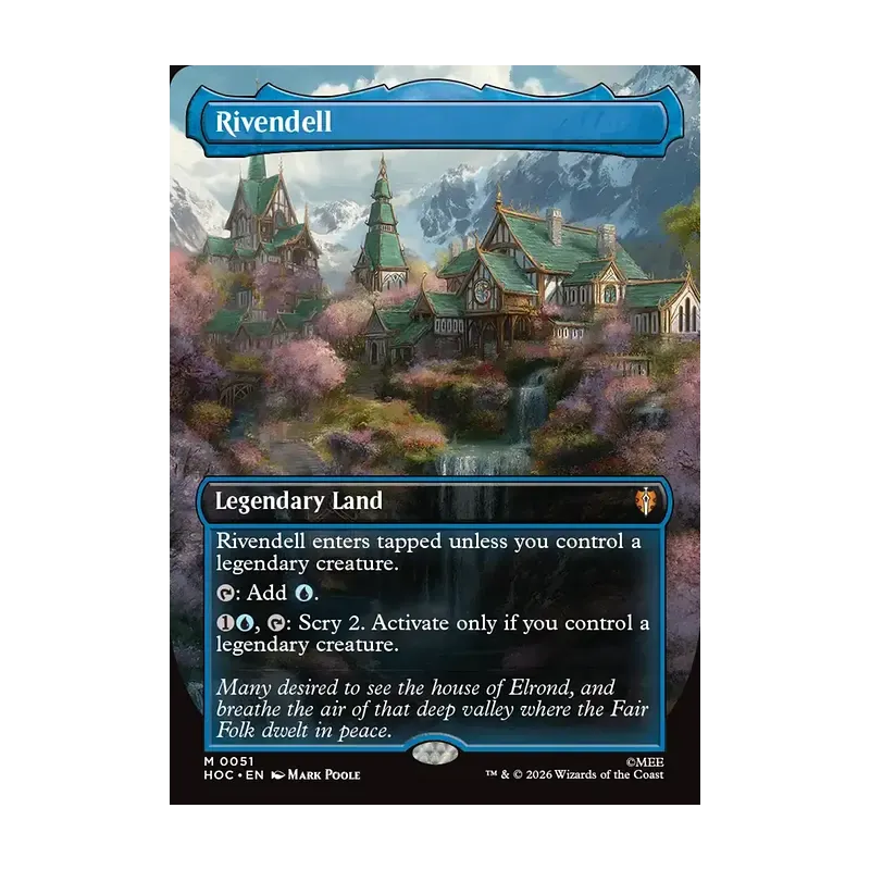 Rivendell (Borderless) - The Hobbit Eternal (Near Mint)