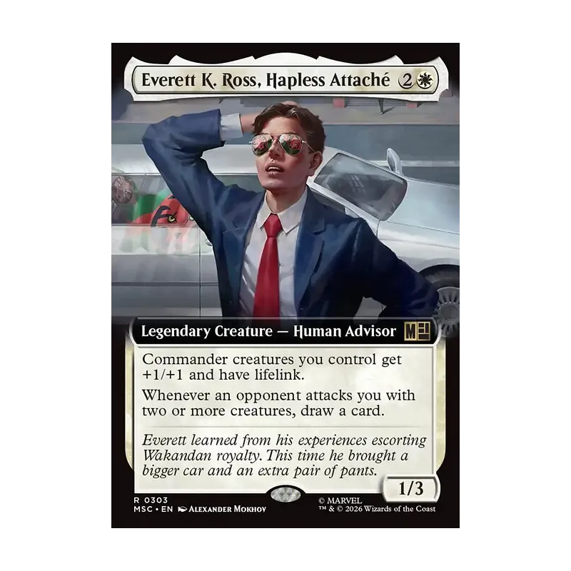 Everett K. Ross, Hapless Attache (Extended Art) - Marvel Super Heroes Commander (Near Mint)