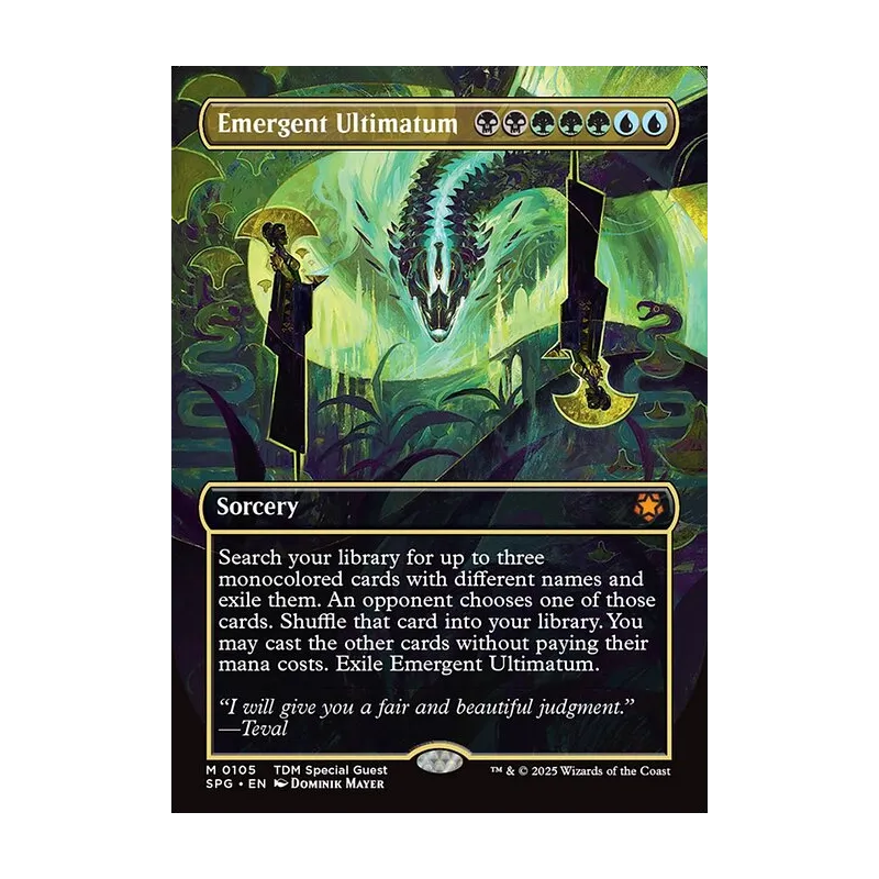 all ultimatum cards mtg Ruinous [108] [Borderless] [Special Guests] [Foil]  Face to Face Games You return a creature card from your graveyard to your hand 1x Genesis Ultimatum | Ikoria