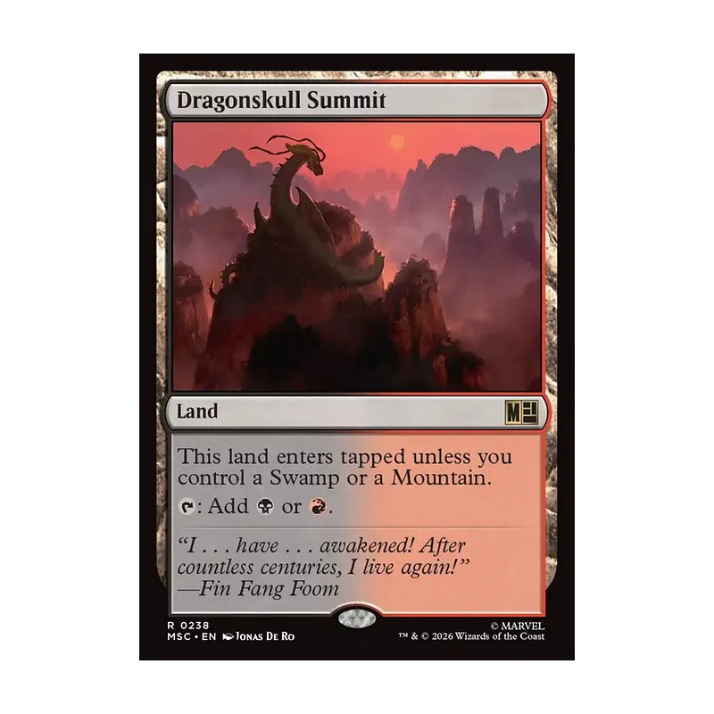 Dragonskull Summit (Surge Foil) - Marvel Super Heroes Commander (Foil Near Mint)