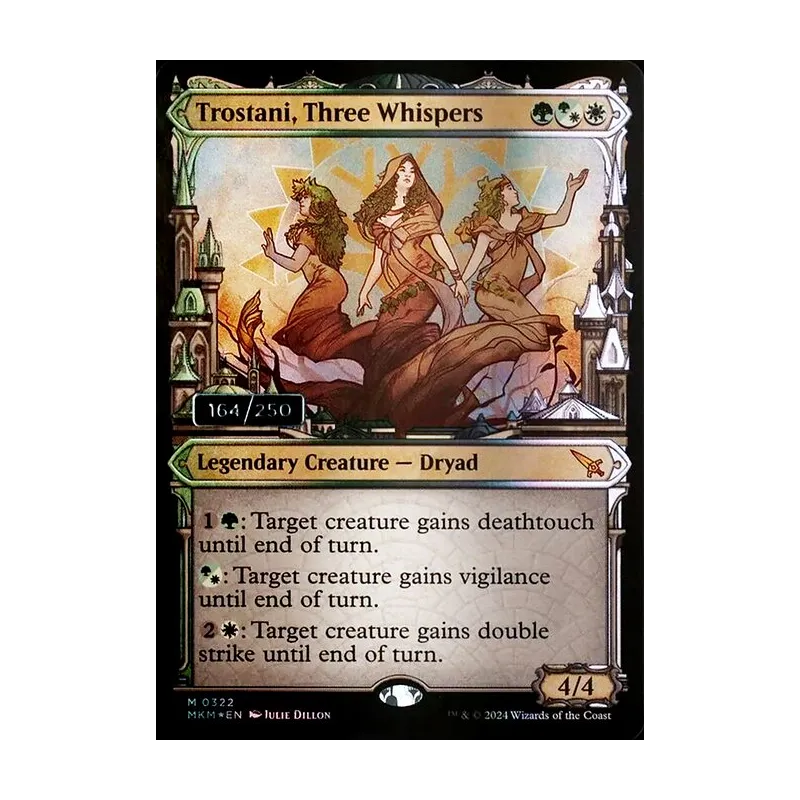 Trostani, Three Whispers (Serial Numbered) - Murders at Karlov Manor (Foil Near Mint)
