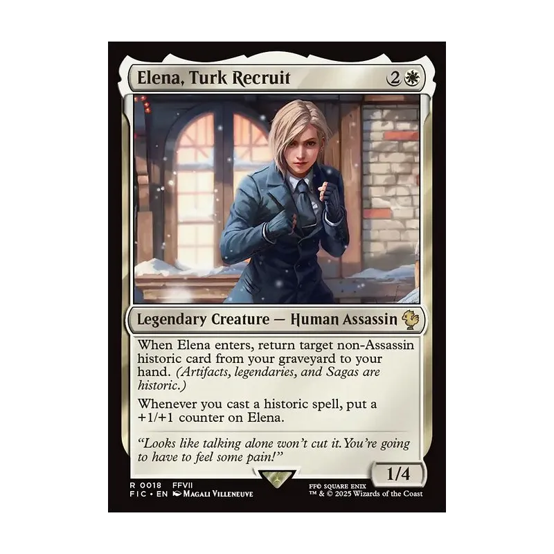 Elena, Turk Recruit - Final Fantasy Commander (Near Mint)