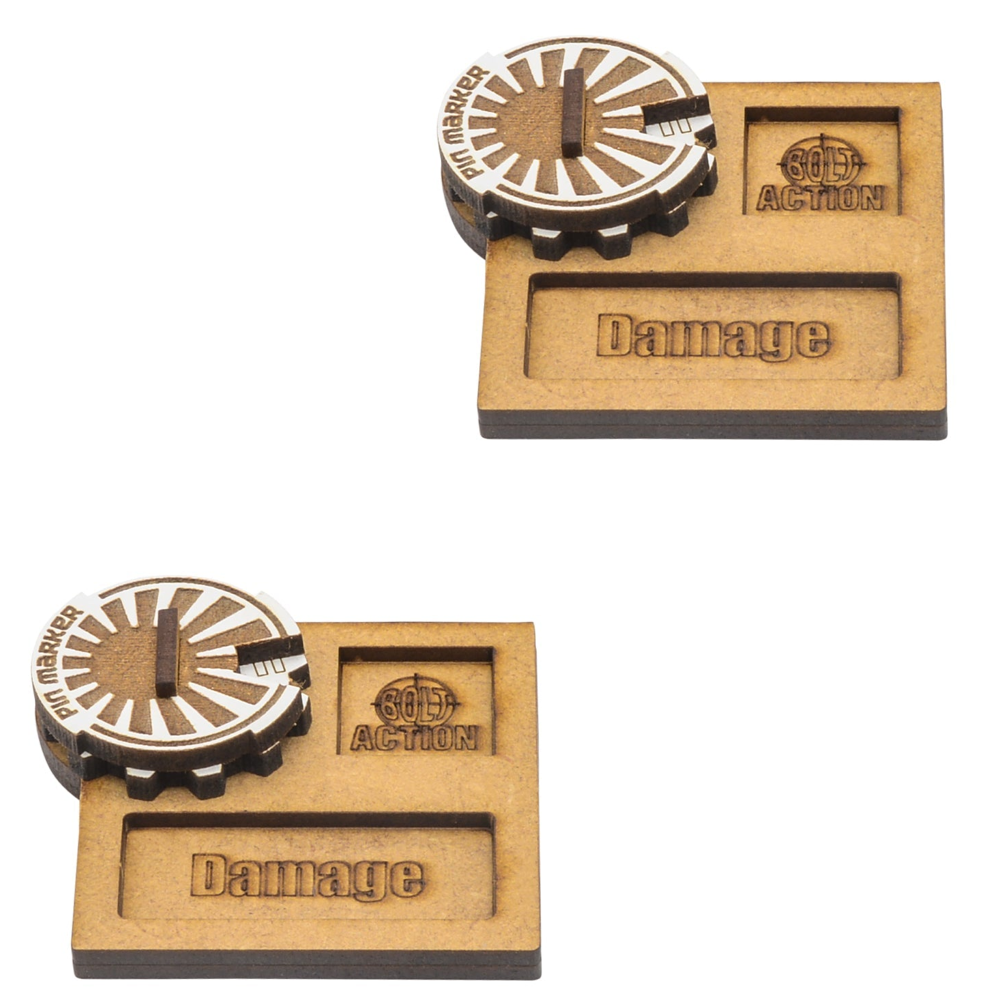 Bolt Action: MDF Vehicle Pin Markers - Japan (Preorder)