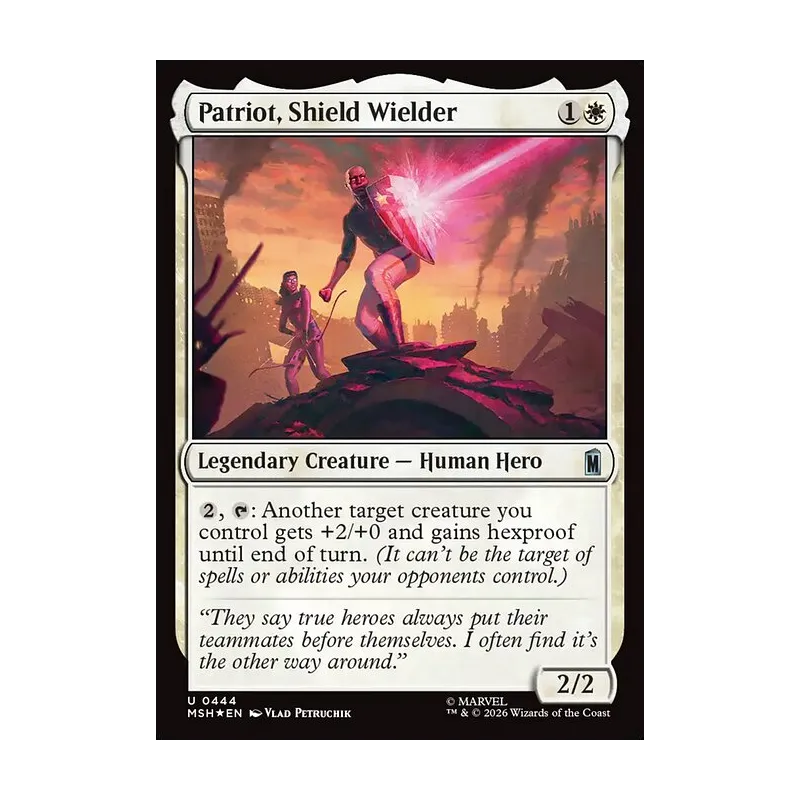 Patriot, Shield Wielder (Surge Foil) - Marvel Super Heroes (Foil Near Mint)
