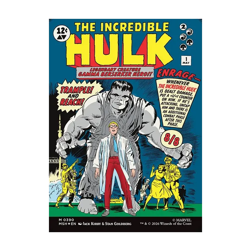 Bruce Banner / The Incredible Hulk (Borderless) (0390) - Marvel Super Heroes (Foil Near Mint)