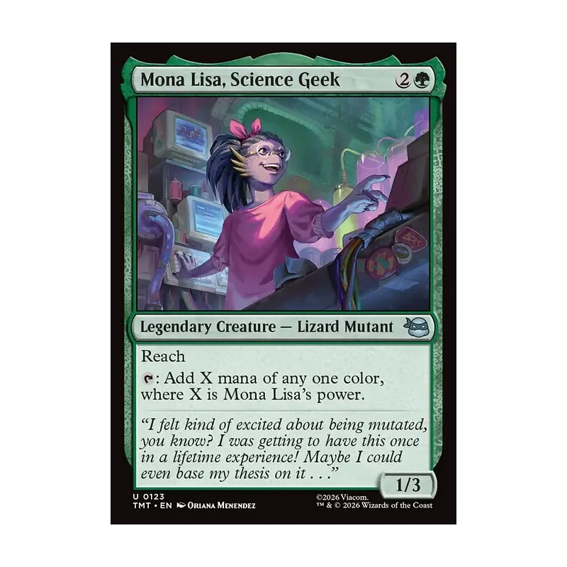 Mona Lisa, Science Geek |TMNT Ninja Turtles MTG