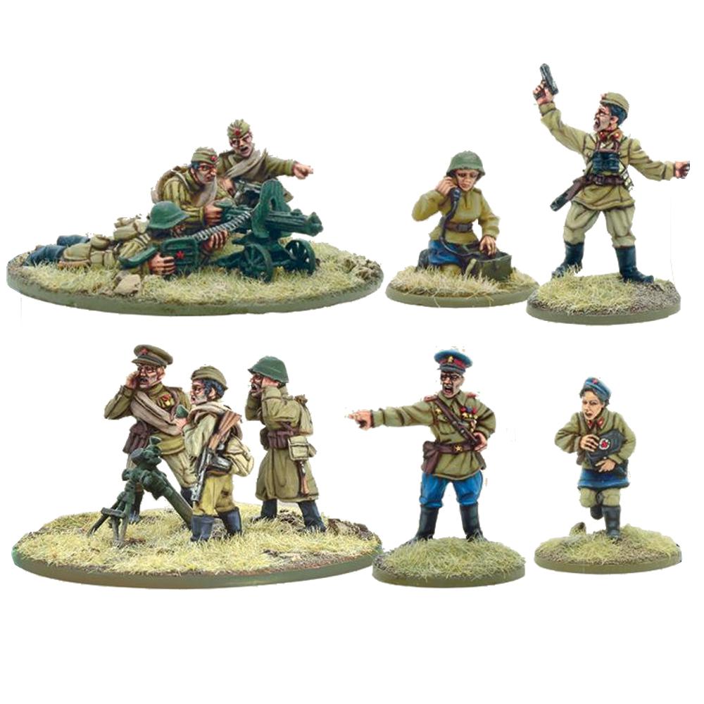 Bolt Action: Soviet Army Support Group (HQ, Mortar & MMG)