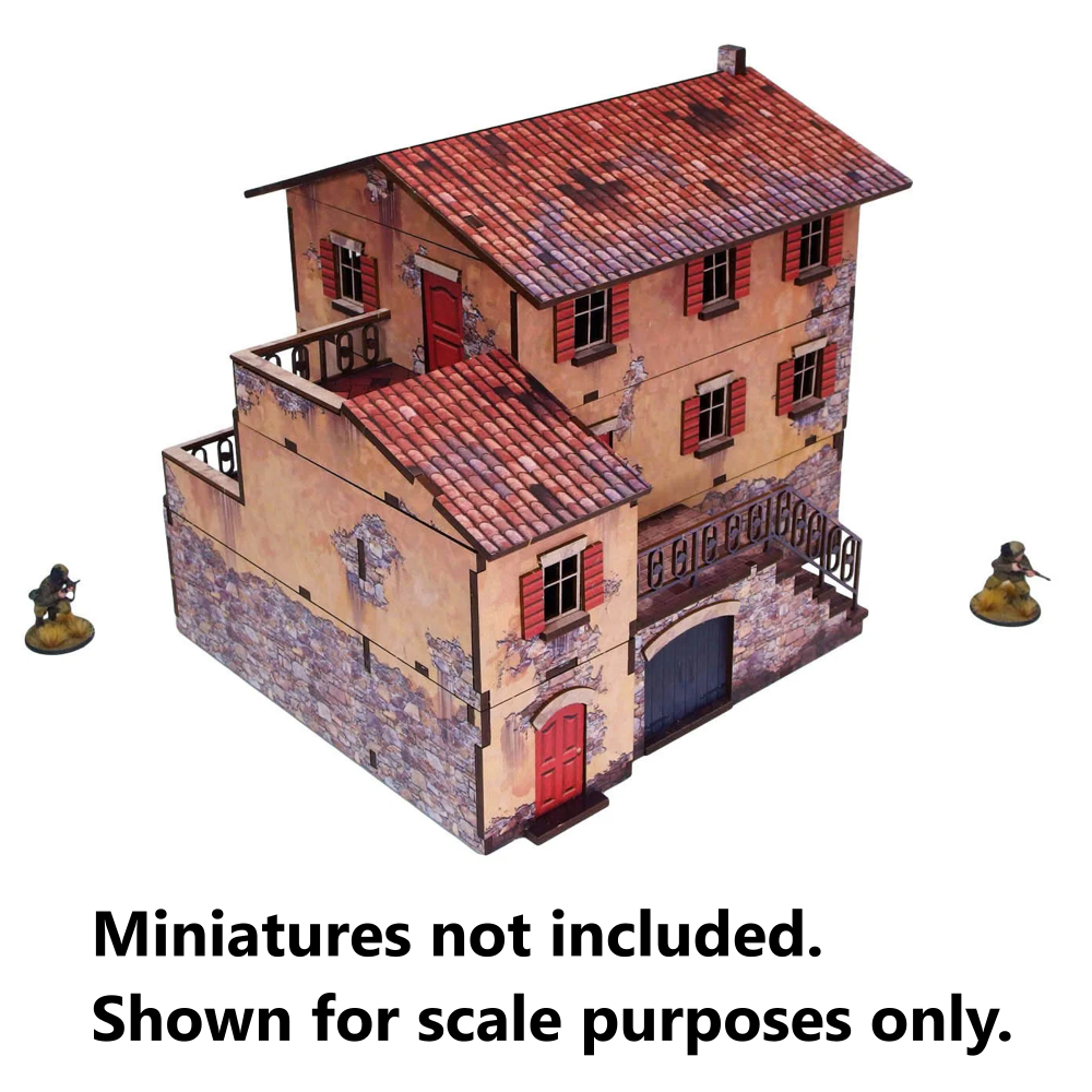 Bolt Action: Pre-Painted WW2 Italy - Large House