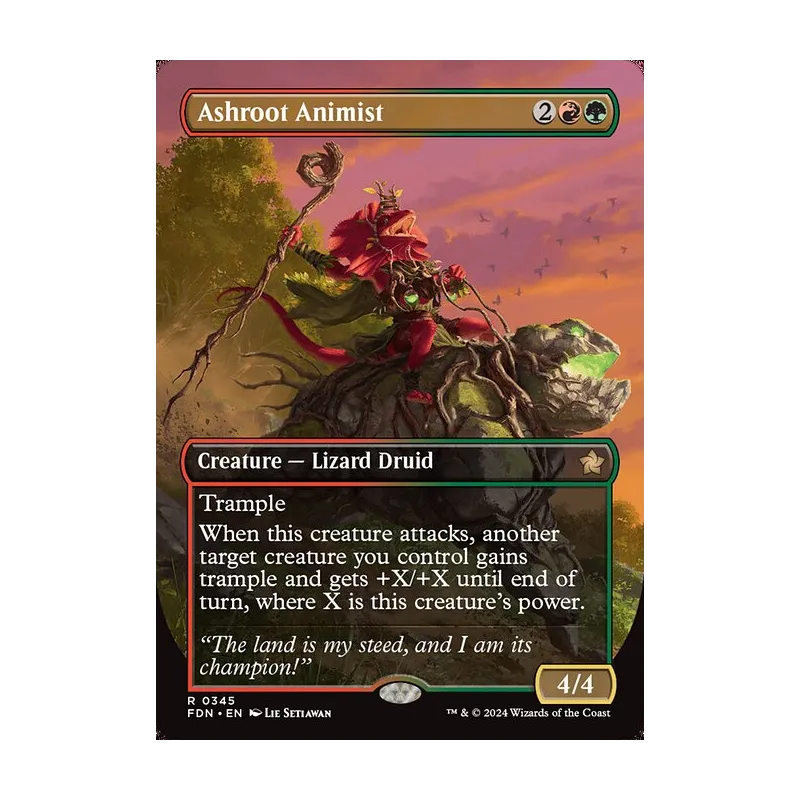 Ashroot Animist (Borderless) - Foundations (Near Mint)