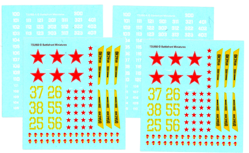 WWIII Team Yankee: Soviet Decal Set WWIII Team Yankee: Soviet Decal Set