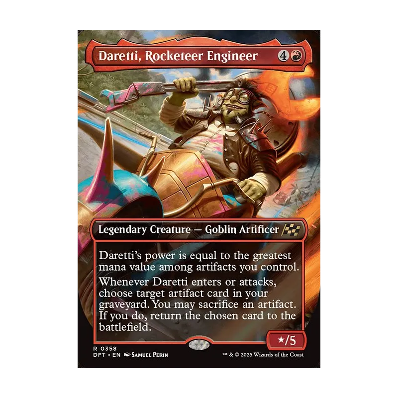 Daretti, Rocketeer Engineer (Borderless) - Aetherdrift (Near Mint)