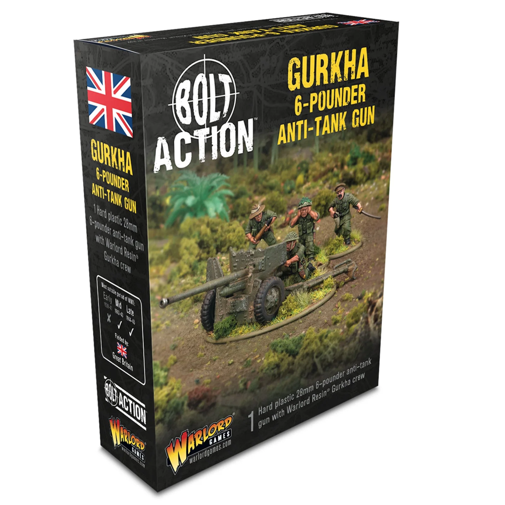 Bolt Action: Gurkha 6-Pounder Anti-Tank Gun (Preorder)