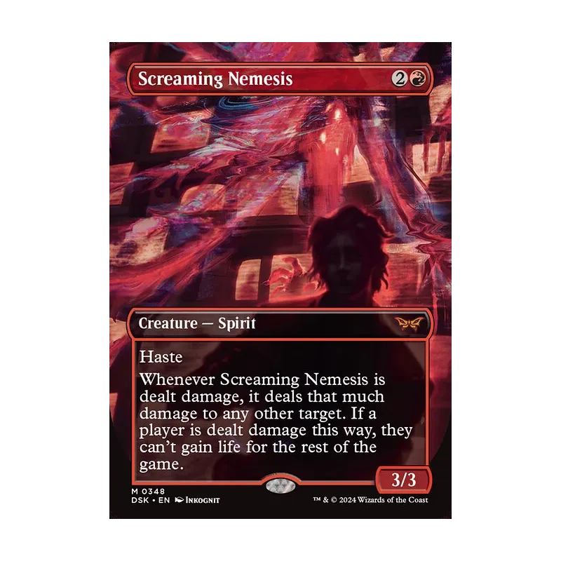Screaming Nemesis (Borderless) - Duskmourn: House of Horror (Near Mint)