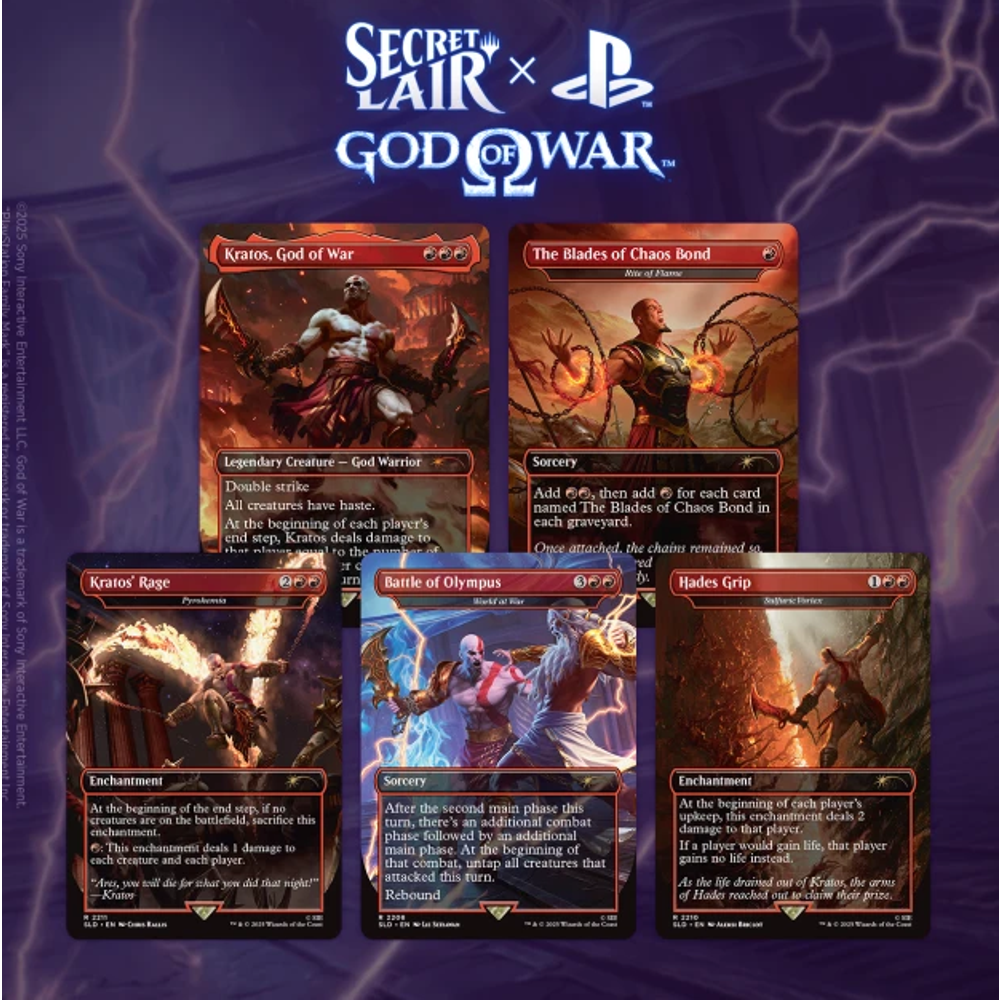 MTG Secret Lair x God of War: Greek (Non-Foil) (New Arrival)