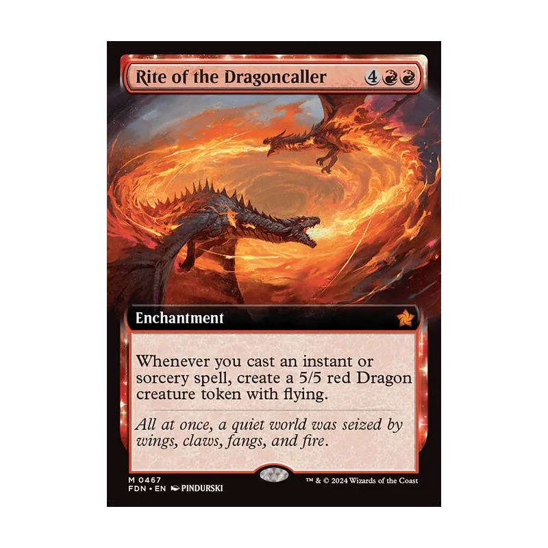 Rite of the Dragoncaller (Extended Art) - Foundations (Near Mint)