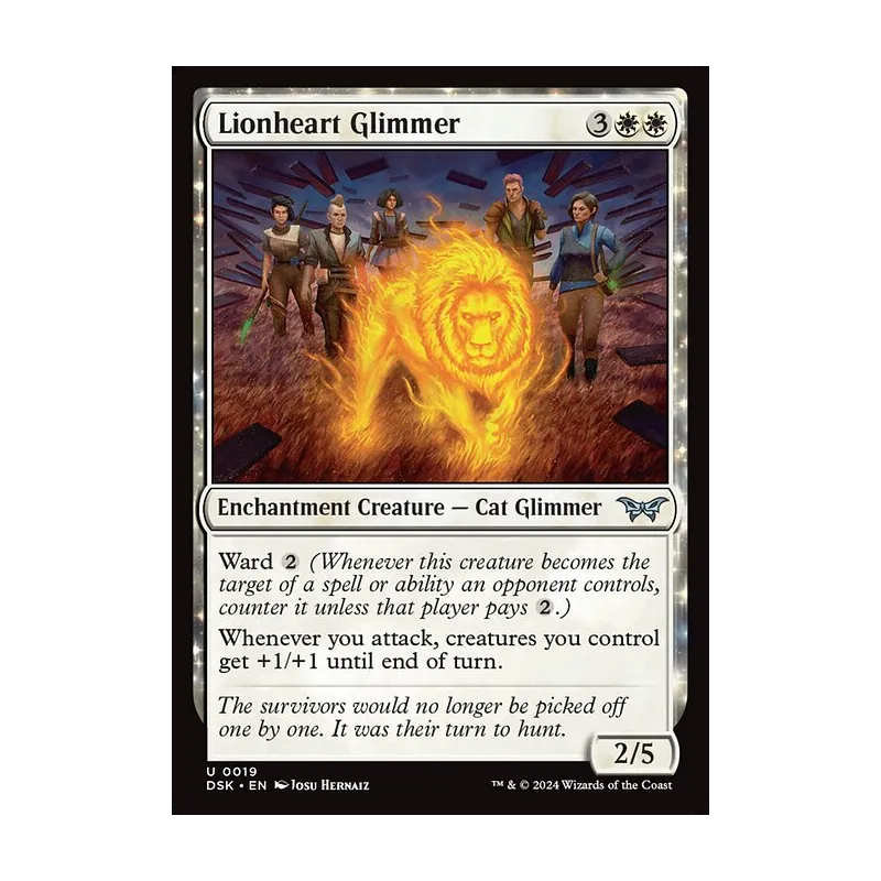 Lionheart Glimmer - Duskmourn: House of Horror (Near Mint)