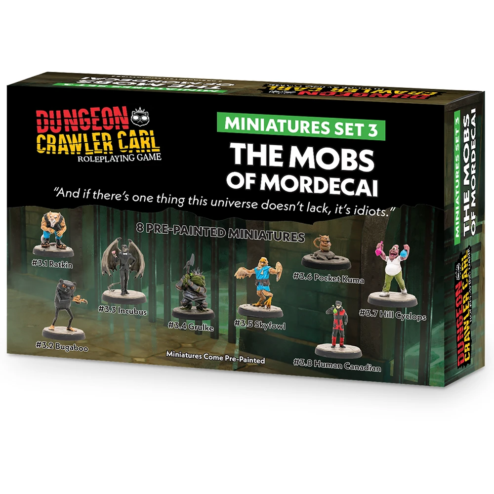 Dungeon Crawler Carl RPG: Miniatures Set 3: Mobs of Mordecai (Preorder)