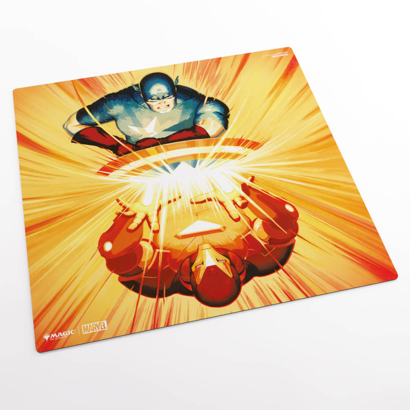 MTG Prime 2-Player Playmat: Marvel Super Heroes - Iron Man / Captain America (New Arrival)