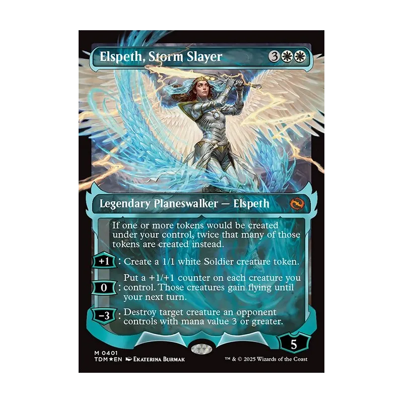 Elspeth, Storm Slayer (Showcase) - Tarkir: Dragonstorm (Foil Near Mint)